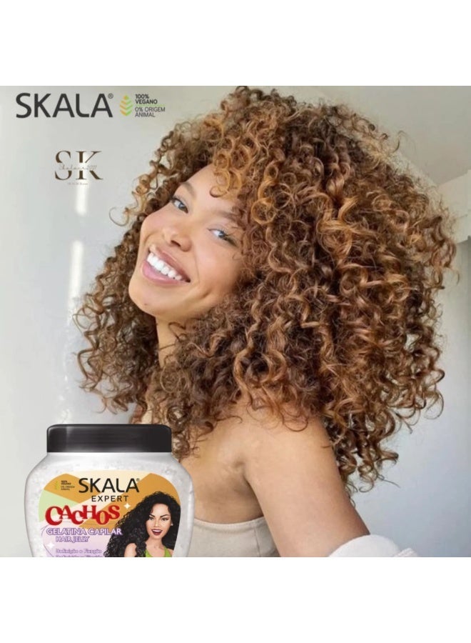 سكالا Expert Cachos Hair Jelly | Ideal for Curly & Wavy Hair Definition, Hold & Frizz Control - Image 4