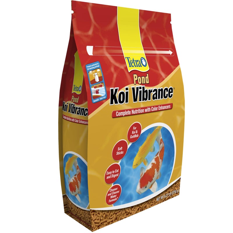 TetraPond Koi Vibrance, Soft Sticks, Easy to Digest Floating Pond Food, 8.27 lbs - Image 2