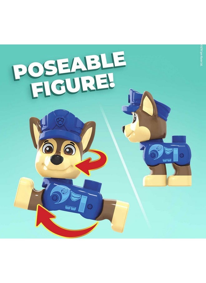 Mega Brands Mega BLOKS PAW Patrol Toddler Building Blocks Toy Car, Chase's City Police Cruiser with 31 Pieces, 1 Figure, Gift Ideas for Kids Age 3+ Years  - Image 3