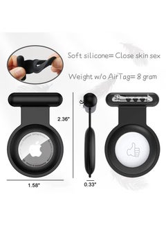 Coconut 4 Pieces Hidden Silicone Protective Case Compatible with Apple AirTag with Invisible Pin Holder Anti Lost AirTag Holder Suitable for Kids and Elderly  - Image 4
