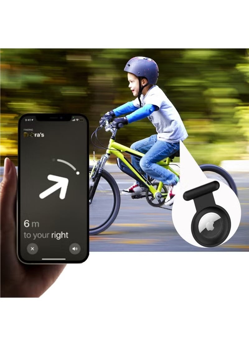 4 Pieces Hidden Silicone Protective Case Compatible with Apple AirTag with Invisible Pin Holder Anti Lost AirTag Holder Suitable for Kids and Elderly