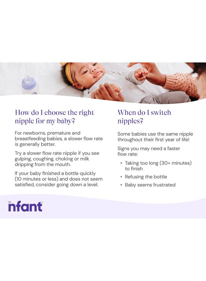 nfant | Extra Slow Flow Nipple, Gold (3ml/min), 4-Pack - Image 3