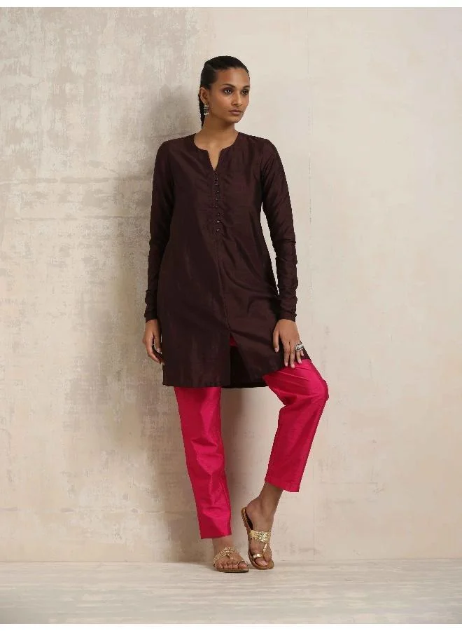 ترو برونز trueBrowns Cola Silk Kurta Co-ord Set