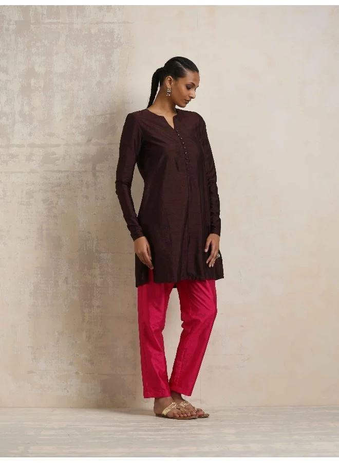 ترو برونز trueBrowns Cola Silk Kurta Co-ord Set