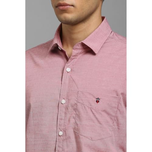 LOUIS PHILIPPE قميص لويس فيليب للرجال من القطن بقصة ضيقة (LYSFCSLPY03042_وردي, 40) - Image 4