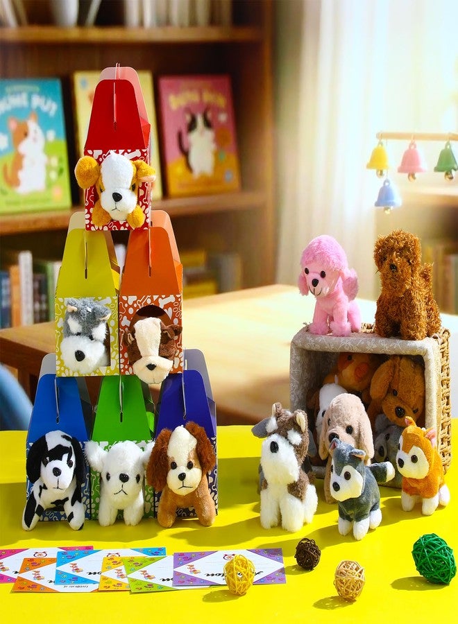 Gejoy 72 Pcs Adopt a Puppy Supplies Party Favors Include 18 Mini Plush Dog 18 Pet Birthday Hats 18 Puppy Adoption Certificate 18 Kraft Boxes for Pet Birthday Party Set Gifts(Novelty Dog) - Image 5