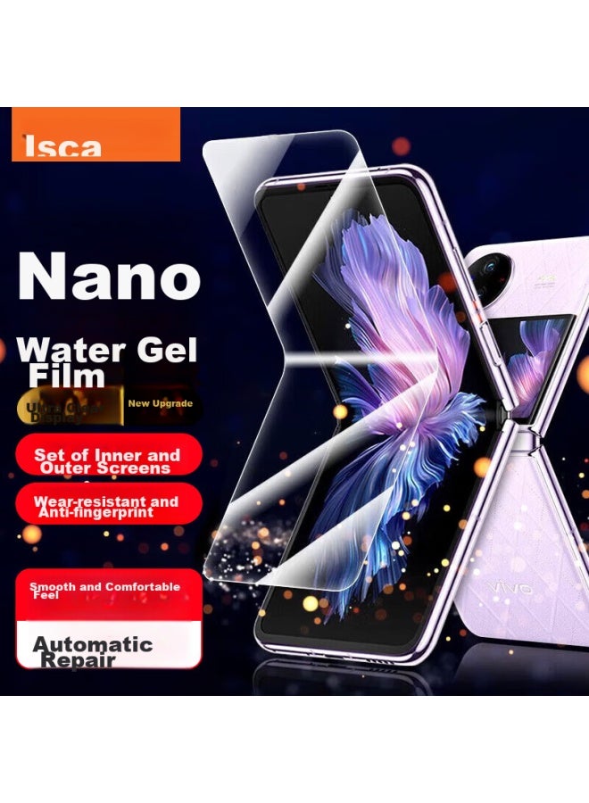 ISKA Yisika Hydrogel Film For Vivo X Flip, Vivo X Flip Soft Screen Protector , Hd Full Adhesive, Anti-scratch, Anti-fingerprint, Non-tempered Glass Protection Jm680 - Image 1