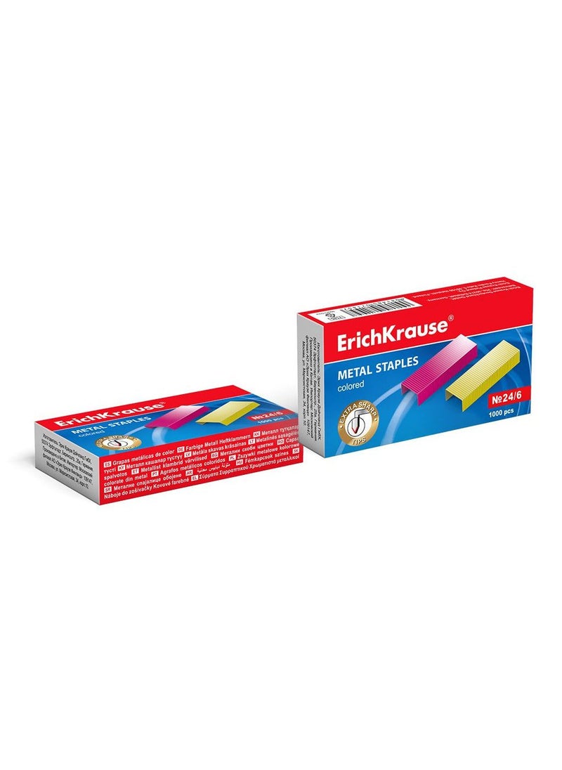 ErichKrause Staples №24/6 coloured (box 1000 pcs)  - Image 4