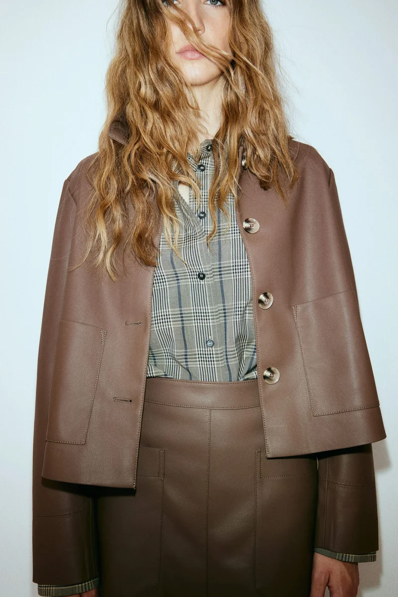 اتش اند ام جاكيت مطلي