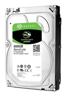 باراكودا سيجيت هارد ديسك داخلي بسعة 500 جيجابايت (7200 دورة في الدقيقة، SATA3) لون فضي، ST500DM009 من باراكودا  - Image 1