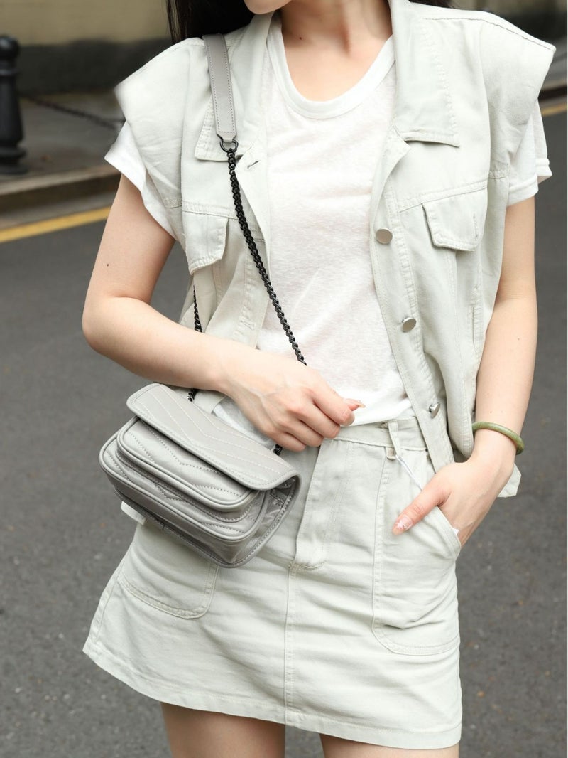 Arrival Poplar Small Square Bag Chain Bag High-End Sense Fashion Genuine Leather Women'S Bag Vintage Messenger Bag Crossbody Bag - Image 2