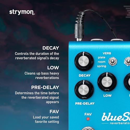 Strymon blueSky V2 Guitar Effects Pedal with Studio Quality Plate, Room and Spring Reverbs, for Electric and Acoustic Guitar, Synths, Vocals and Keyboards - Image 5