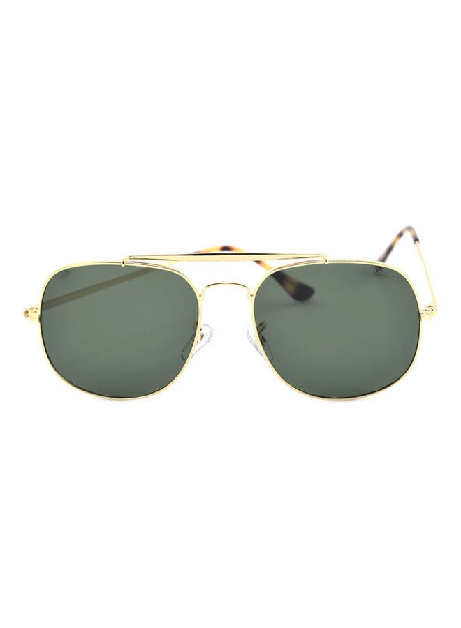 NIBEMINENT Men's UV Protection Square Frame Sunglasses with Case - Image 1