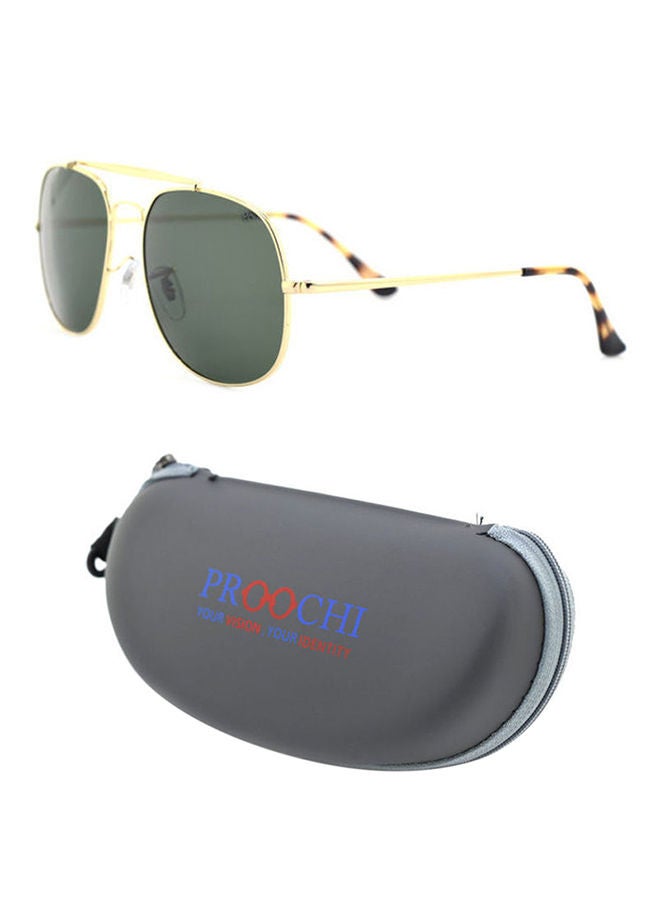 NIBEMINENT Men's UV Protection Square Frame Sunglasses with Case - Image 2