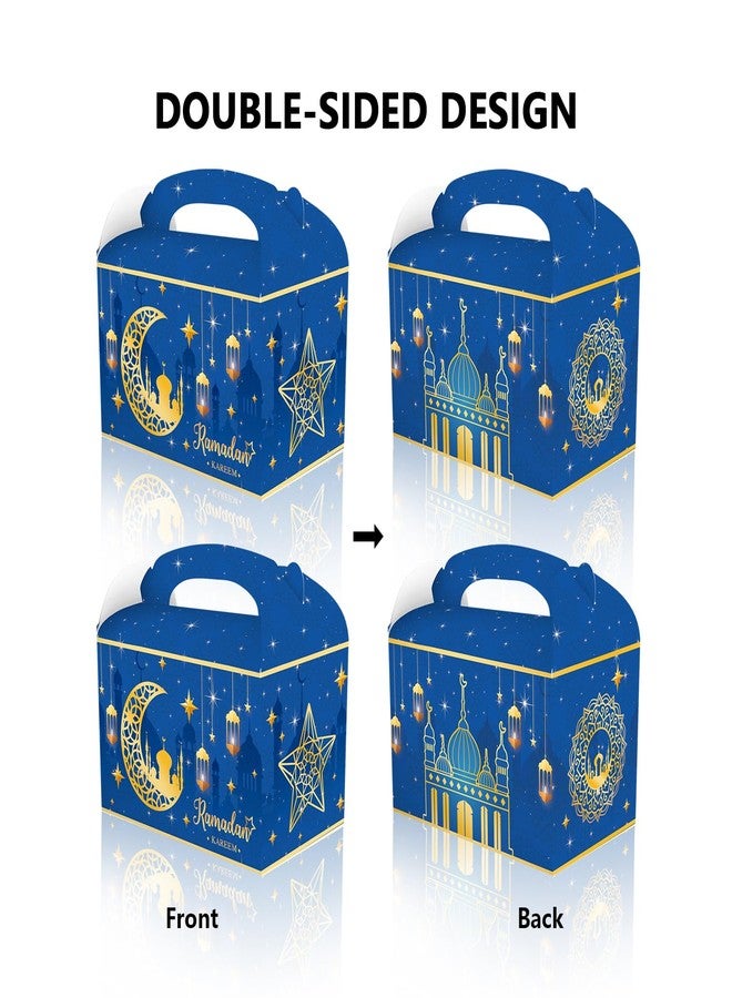 CPTBAG 12 Pack Ramadan Kareem Party Favors Boxes Castle Moon Candy Goodie Ramadan Mubarak Gift Treat Boxes for Islamic Muslim,Eid Mubarak, Birthday Party Decorations - Image 4