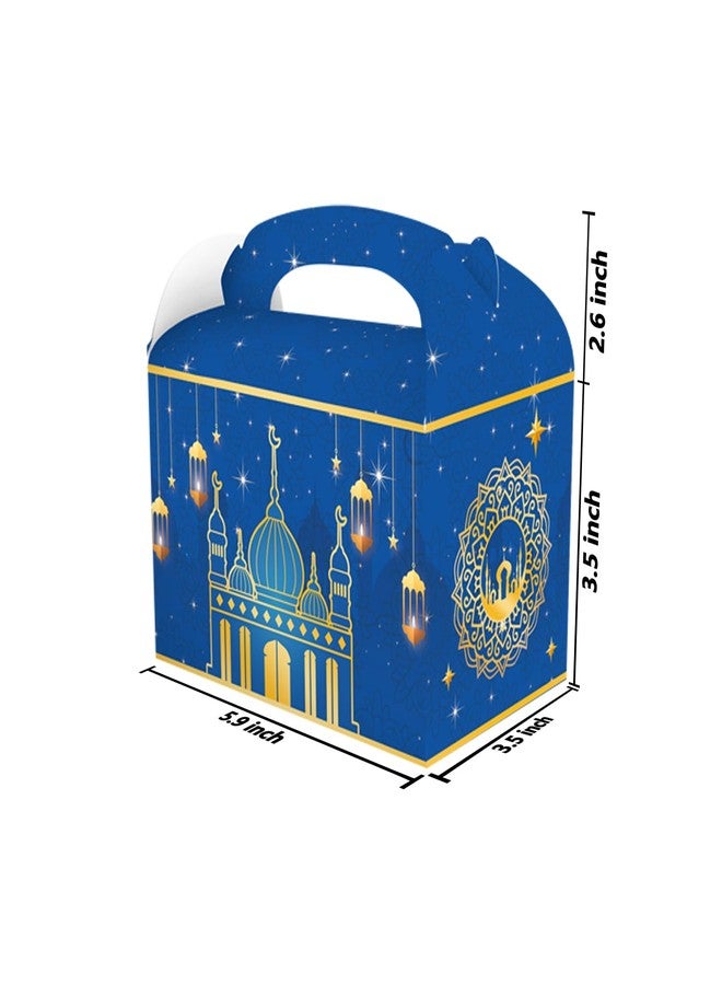 CPTBAG 12 Pack Ramadan Kareem Party Favors Boxes Castle Moon Candy Goodie Ramadan Mubarak Gift Treat Boxes for Islamic Muslim,Eid Mubarak, Birthday Party Decorations - Image 3