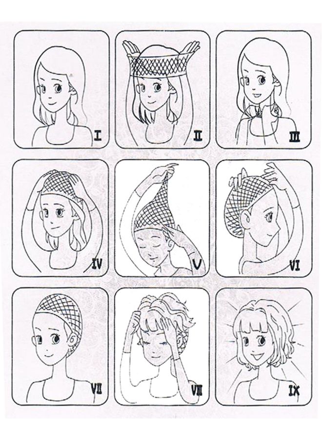 NIBEMINENT Cosplay Party Short Wavy Curly Wig Multicolour 20x5x5cm - Image 3