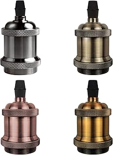 DiCUNO E26 Edison Vintage Lamp Socket, Pendant Lamp Holder, Light Sockets Replacement, Antique Look for Industrial, - Image 1