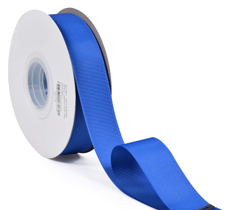 YAMA Solid Grosgrain Ribbon Roll - 1 Inch 25 Yards for Gift Wrapping Ribbons, Royal Blue - Image 2