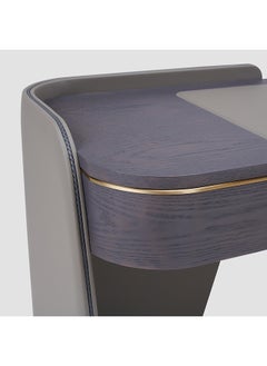 AL HUZAIFA FURNITURE Oakley Dressing Table, In Solid Ash Veneer, Upholstered With Microfiber  - Image 5