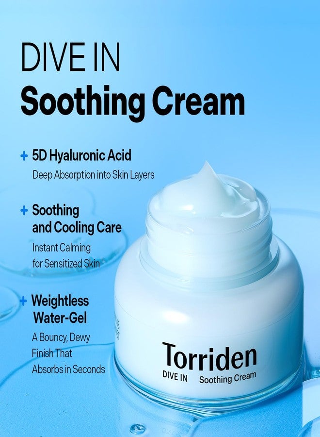 Torriden DIVE IN Hyaluronic Acid Soothing Cream 100ml (3.38 fl. oz | Revitalizing Facial Moisturizer for Sensitive and Dry Skin | Hyaluronic Acid, Panthenol, Allantoin - Image 2
