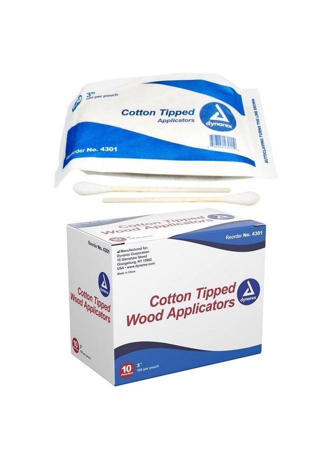 3-Inch Non-Sterile Cotton Tipped Applicators - Single-Use Wooden Cotton Tip Applicators For Wound Care, Dressing, Hygiene, Makeup, Cleaning, Jewelry - 1 Box Of 1000 - pzsku/Z5A664E6EB90702810638Z/45/_/1730894722/48bd8f17-f12a-4b12-83c3-a29083f825d3