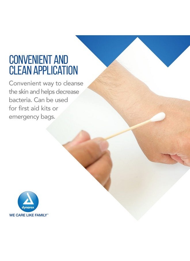 Dynarex 3-Inch Non-Sterile Cotton Tipped Applicators - Single-Use Wooden Cotton Tip Applicators For Wound Care, Dressing, Hygiene, Makeup, Cleaning, Jewelry - 1 Box Of 1000  - Image 5