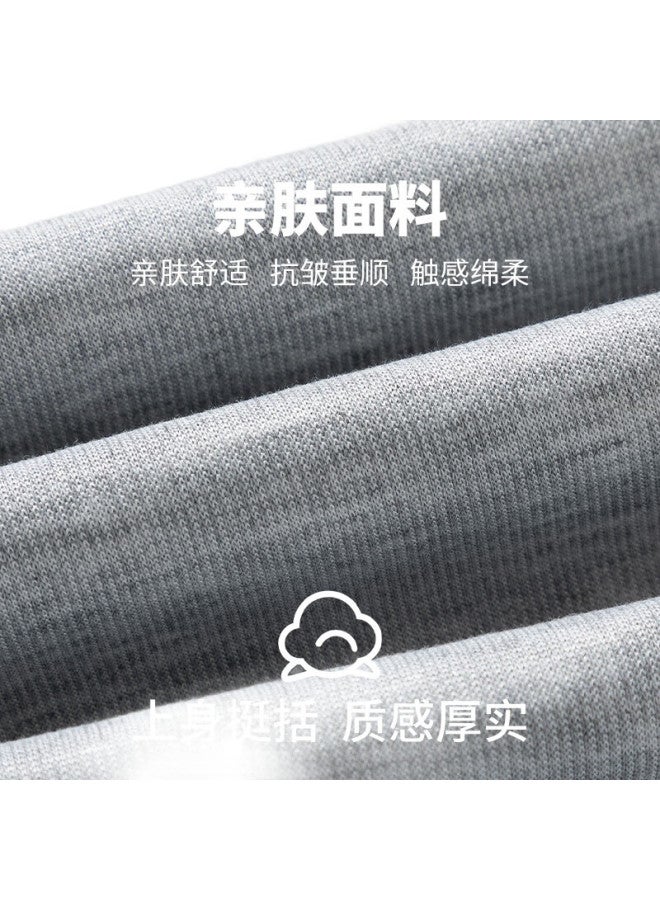 Pull Back Warrior Casual Pants For Men, Spring Loose-Fitting Trousers, Wide-Leg Pants, Versatile Straight-Leg Pants, Sports Long Pants, Gray, 2Xl - Image 1