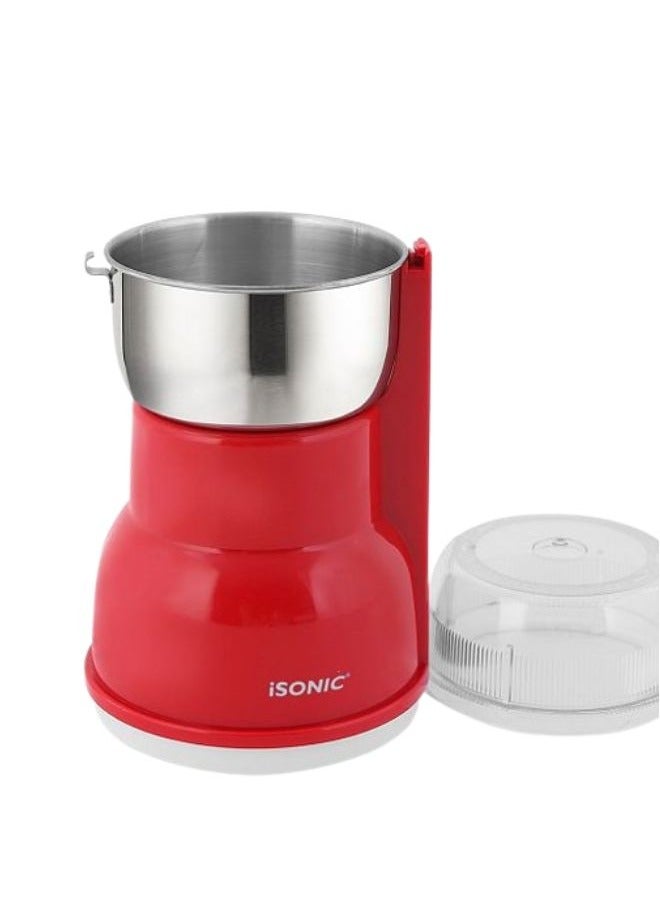 آي سونيك مطحنة قهوة بخزان ثابت 250 وات IG788 أحمر - Image 3