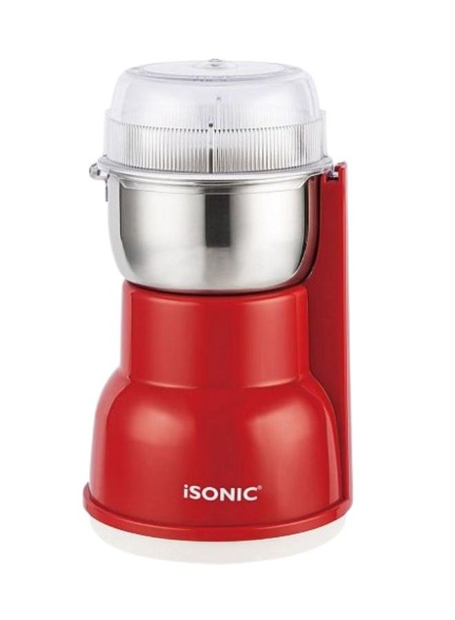 آي سونيك مطحنة قهوة بخزان ثابت 250 وات IG788 أحمر - Image 2
