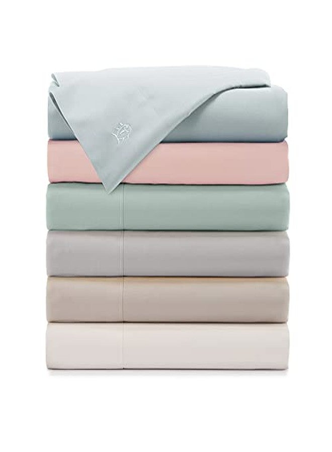 Southern Tide Cotton Twill 200 Thread Count Standard Pillowcase Pair- 100% Cotton - Soft & Cozy - Bed Sheet Set - Deep Pocket - Easy Care - Green Pillowcase (Standard, Green) - Image 4
