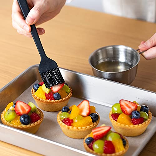 Femora Premium Virgin Silicone Tools - Big Spatula (1 pc.), Basting Brush (1 pc.), Set of 2, Black - Image 2