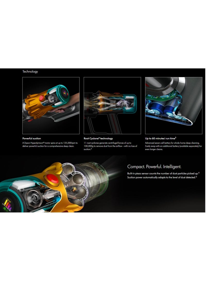 Dyson V12s Detect Slim Submarine Complete wet and dry vacuum cleaner (Gold/Gold) 545 W Dyson V12s Gold - Image 4