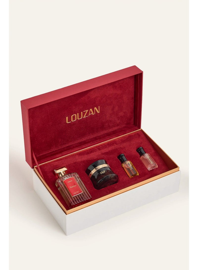 لوزان مجموعة عطور لوزان إمبريال للجنسين من 4 عطور – تيامو، حبايب، رمان وطائف | روائح زهرية ومسكية وخشبية وعنبرية - Image 2