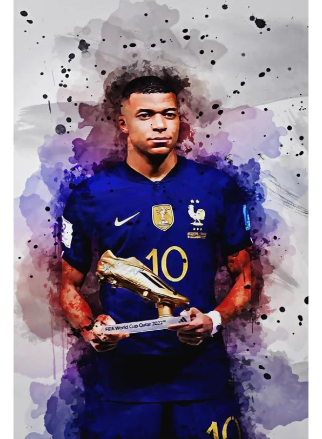 Nariele New football Star Frameless Home Decoration Wall Painting Poster