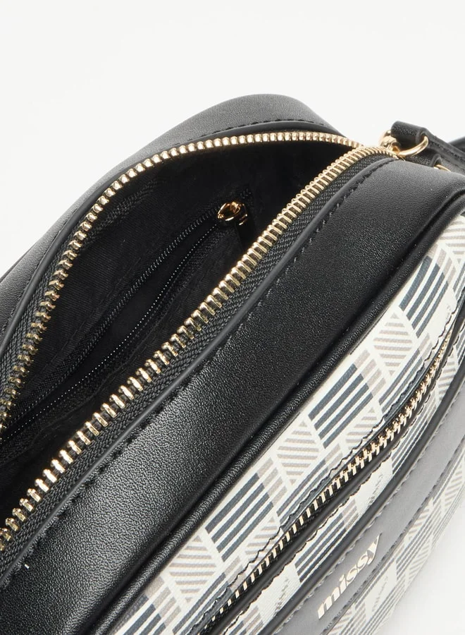 ميسي Missy Logo Detail Crossbody Bag with Detachable Strap