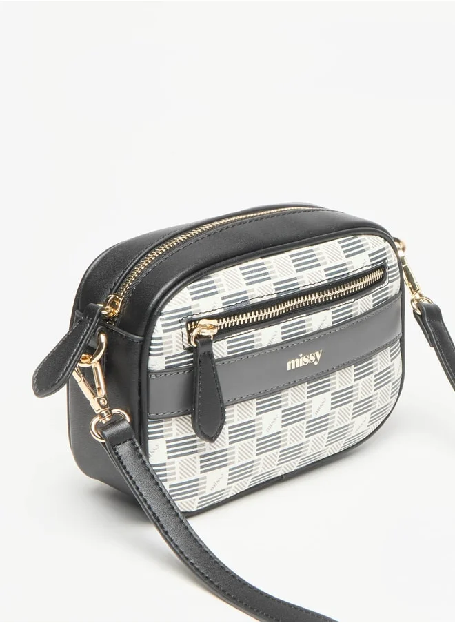 ميسي Missy Logo Detail Crossbody Bag with Detachable Strap