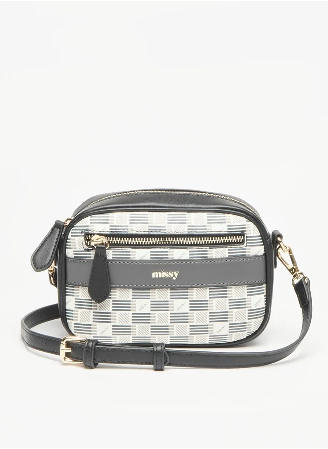 ميسي Missy Logo Detail Crossbody Bag with Detachable Strap