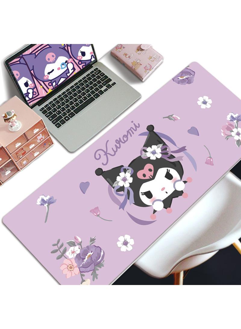 Loquat Kuromi Girls Gift Gaming Mouse Pad Extended Large Mat Desk Pad Stitched Edges Mousepad Long Mouse Pad And Non-Slip Rubber Base Mice Pad 800X300X4mm - Image 1