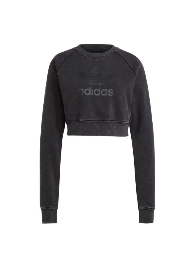 اديداس adidas WASH SWEATSHIRT Black Originals Women SWEATSHIRTS