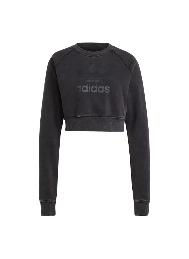 اديداس adidas WASH SWEATSHIRT Black Originals Women SWEATSHIRTS