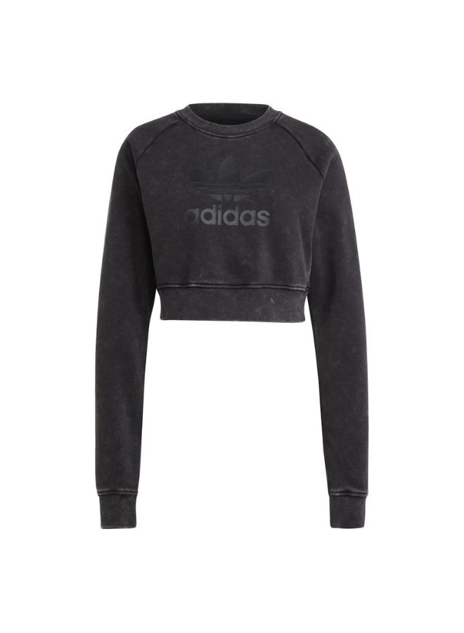 Adidas adidas WASH SWEATSHIRT Black Originals Women SWEATSHIRTS  - Image 1