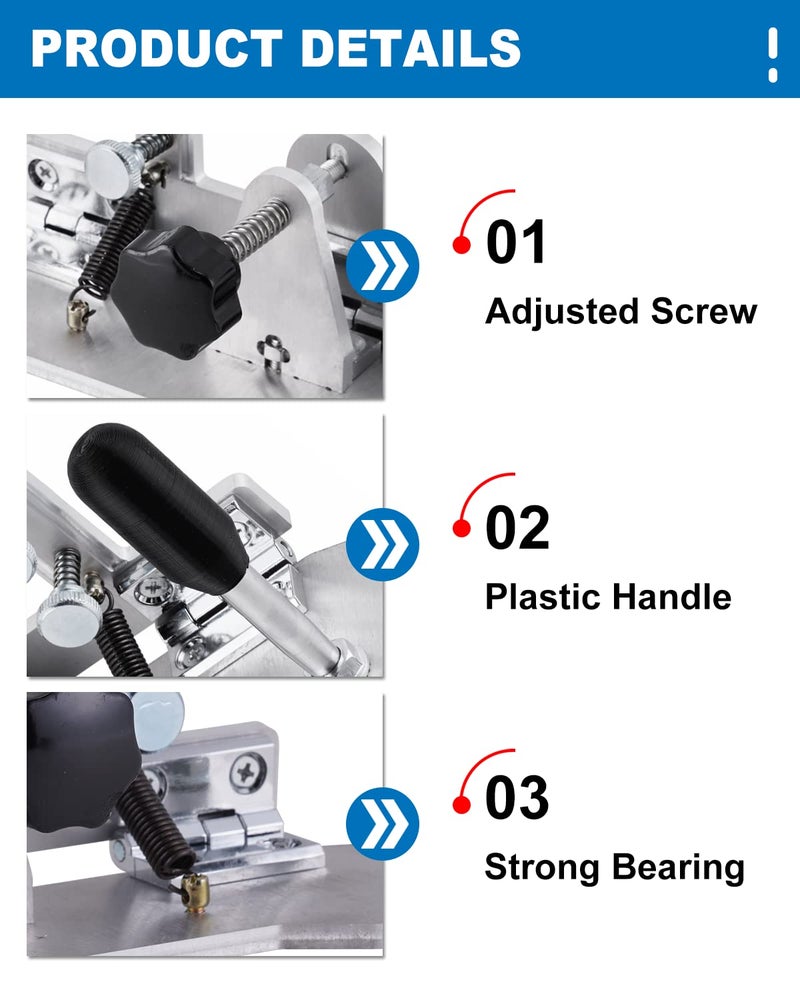 MSFULLSEA Knife Beveling Jig Belt Grinder Knife Jig 9.8in Long 85°~ 180°Adjustable Knife Sharpener (Type B) - Image 5