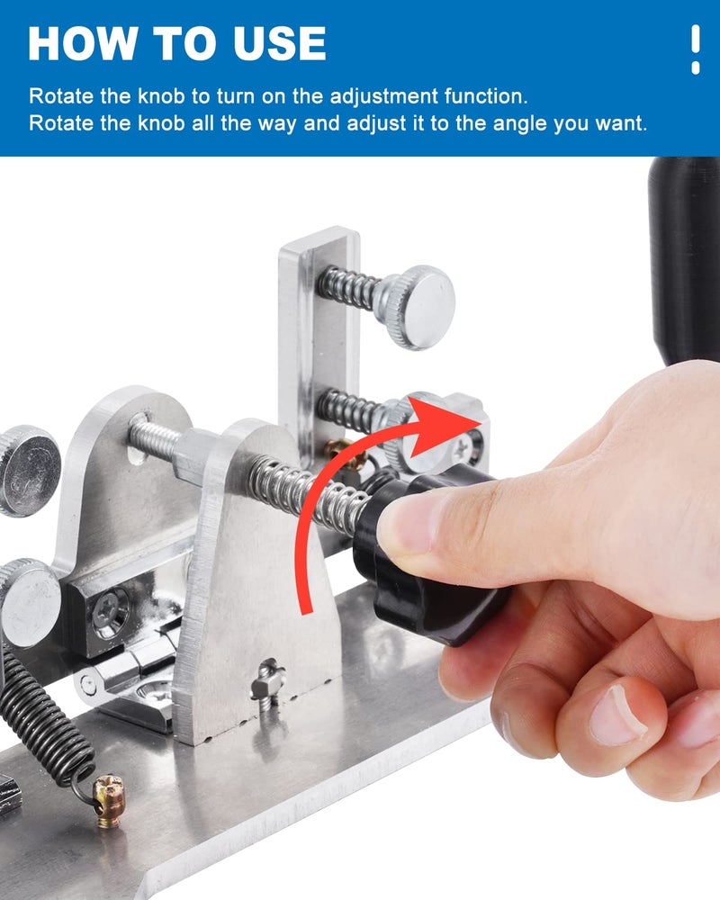 MSFULLSEA Knife Beveling Jig Belt Grinder Knife Jig 9.8in Long 85°~ 180°Adjustable Knife Sharpener (Type B) - Image 3