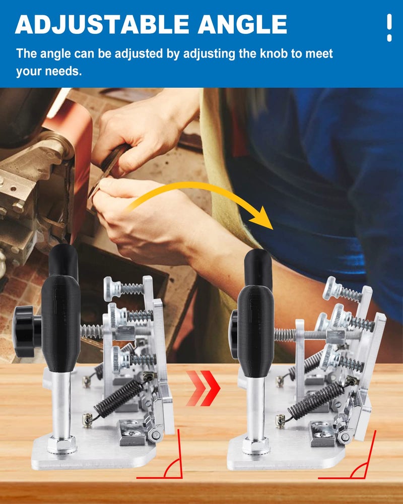 MSFULLSEA Knife Beveling Jig Belt Grinder Knife Jig 9.8in Long 85°~ 180°Adjustable Knife Sharpener (Type B) - Image 4