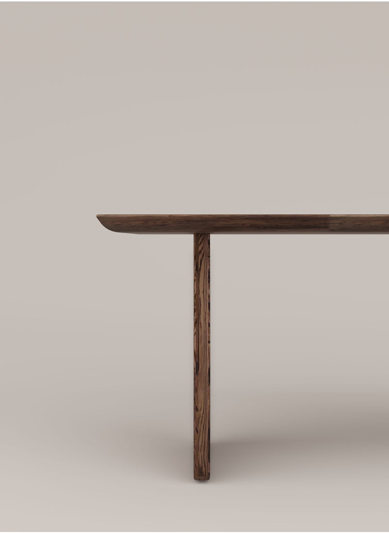 Slab House Edge Collection - Solid Oak Timber 4-6 Seater Table  - Image 5
