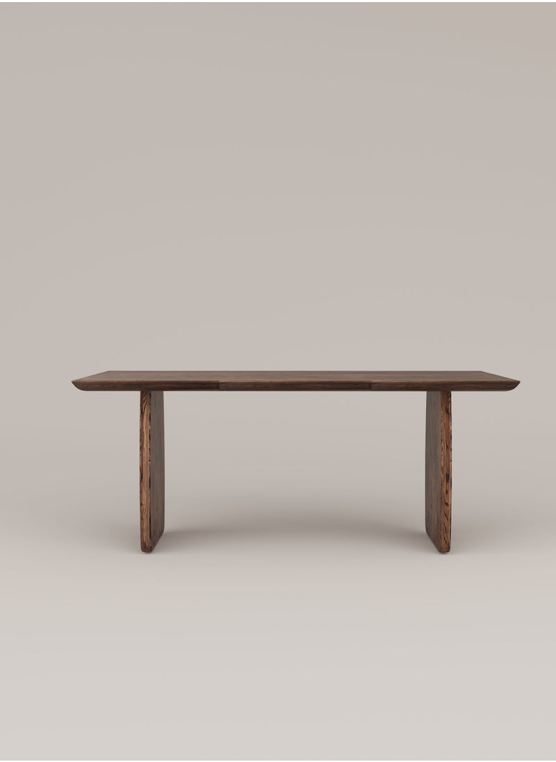 Slab House Edge Collection - Solid Oak Timber 4-6 Seater Table  - Image 2