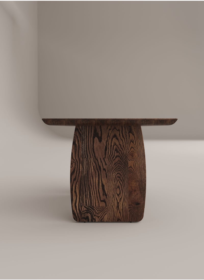 Slab House Edge Collection - Solid Oak Timber 4-6 Seater Table  - Image 4