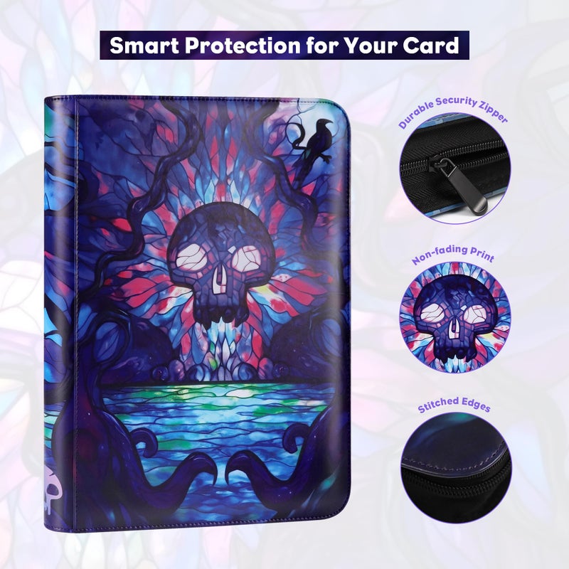 Katomula 360 Pockets Card Binder, MTG Card Binder, Double Sided Card Collection Album Folder with 20 Pages, Side-Loading Card Holder for MTG, TCG, Trading Card, Sports Cards-Swamp - Image 5