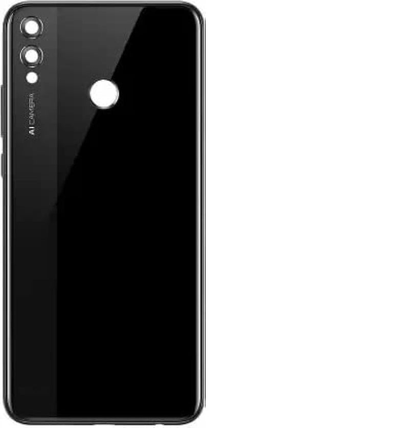 SPAREWARE () Back Door Body Panel for Honor 8X - Black (with Camera Glass Lens Frame Fitting) - Image 1